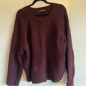 Cozy wine colored sweater! 🍷🍁🍂